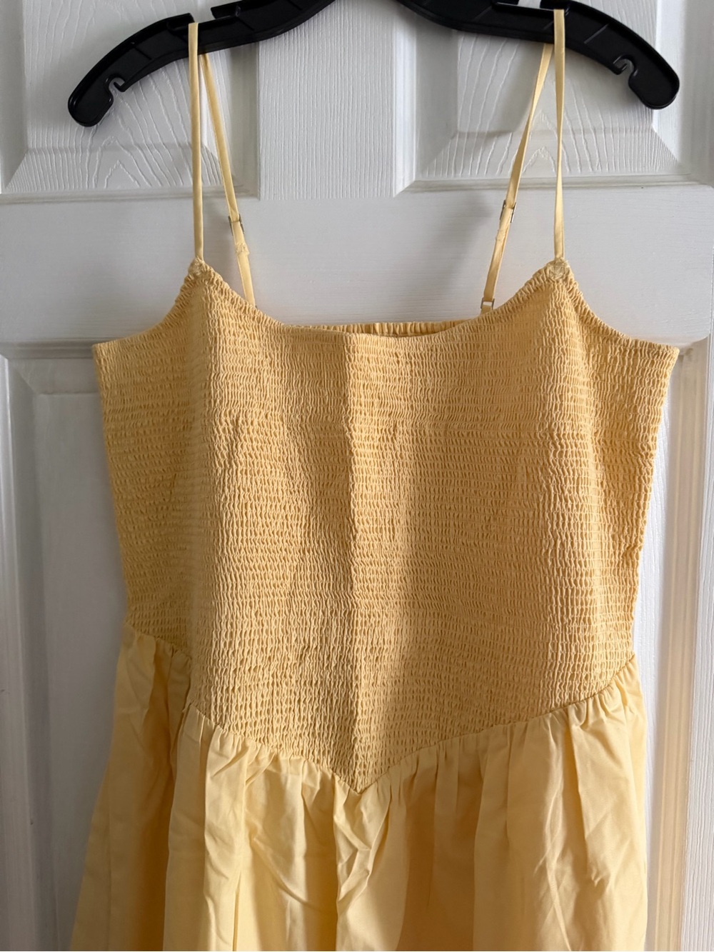 Abercrombie Sydney Smocked Dipped-Waist Midi Dress - Picture 8 of 13